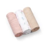 Paño de Muselina Crinkle Babyono, 100% Algodón, Rosa