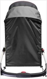 Sombrilla para cochecitos Caretero accessories en color negro
