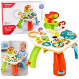 Mesa interactiva educativa Lean Toys, vista frontal con actividades