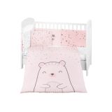 Juego de cama 6 piezas Kikkaboo Bear with me Rosa