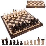 Juego de Ajedrez Ruhhy de Madera Natural 31x31cm Elegante