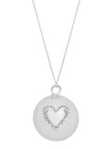 Bola Lilo Heart silver con acabado brillante