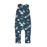 Saco de dormir con piernas de Waldin, azul marino, ideal para bebés.