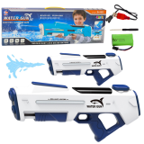 Rifle de Agua Eléctrico Automático en acción con agua