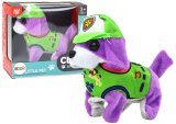 Perro de Peluche Interactivo que Camina y Ladra Morado