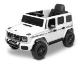 Coche eléctrico Mercedes G580 de Toyz, ideal para niños, en color blanco.