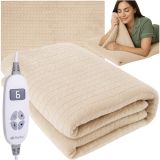 Manta eléctrica grande beige Ruhhy 180x130 cm para bebés