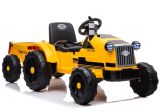 Tractor Eléctrico Ride-On Amarillo Lean cars para Bebés