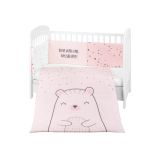 Juego de cama Kikkaboo 2 piezas Bear with me Rosa para bebé