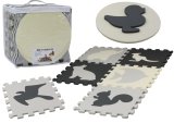 Alfombra Puzzle Suave Educativa de Espuma EVA Gris 28 Piezas
