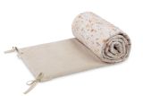 Protector de Cuna de Terciopelo Beige para Bebés Sensillo