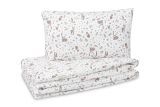Set de Ropa de Cama Infantil 2 Piezas Cotton Forest Beige 100x135 – Algodón Suave