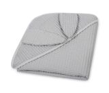 Capa de baño para bebé Sensillo gris 110x110 cm en algodón waffle, vista extendida