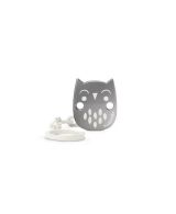 079747 PREMIUM PACIFIER CLIP OWL BEIGE 307821