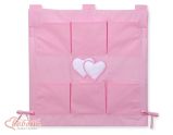 Organizador de Cuna My Sweet Baby Cot Tidy Corazones Rosa