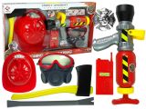 Set de Bombero Infantil con Extintor y Máscara