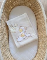 Manta de Forro Polar para Bebés My Sweet Baby - Carlo Oso con Estrellas