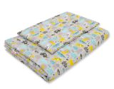 Juego de Cuna 2 Piezas My Sweet Baby - Animales Gris-Menta