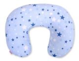 Almohada de Lactancia My Sweet Baby, Cojín Ergonomico Azul Estrellas
