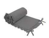 Protector de Cuna My Sweet Baby Anthracite con Volantes