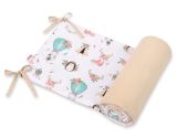 Protectores de Cuna My Sweet Baby: Bumper Universal Beige Zorros