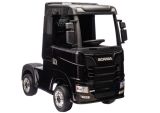 Coche eléctrico Scania 500R HL698 negro, con potente motor 4x45W.