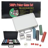 Juego de Póker Profesional con Maletín de Aluminio, 500 Piezas