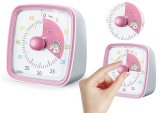 Temporizador con Alarma y Luz Unicornio Blanco y Rosa
