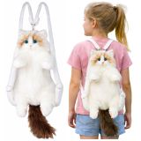 Mochila de felpa en forma de gato con patas de silicona 50cm