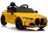 Coche eléctrico infantil BMW M4 amarillo Lean Cars SX2418, vista frontal