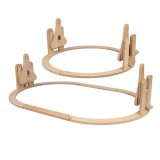 Sistema de balanceo Waldin 7 en 1 para cuna en color natural.