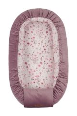Nido de Bebé Reversible Velvet Bloom Rosa 80x45 – Cocoon Ajustable y Acolchado