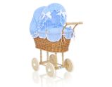 Carrito de Muñecas My Sweet Baby con Ropa de Cama Azul Natural