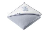 Toalla de baño con capucha Akuku Bear Grey para bebé