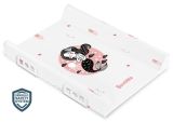 Colchoneta cambiadora Sensillo con dibujos alegres y sistema de seguridad.