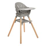 Trona 2en1 Woody Gris 2024 Kikkaboo