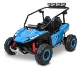 Buggy eléctrico infantil Toyz Reptil Azul con arnés de seguridad