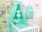 Dosel de Cuna My Sweet Baby - Canopy de Corazones Menta