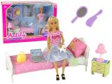 Muñeca Anlily con Muebles de Dormitorio para Niños
