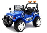 Vista del coche eléctrico Jeep Raptor S618 en color azul