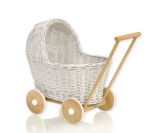 Cochecito de Muñeca de Mimbre My Sweet Baby - Blanco