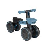Correpasillos infantil Kikkaboo Blinky azul de aluminio, vista frontal con ruedas luminosas