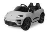 Coche eléctrico infantil Porsche Macan gris Toyz con licencia oficial, vista frontal