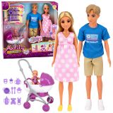 Set de muñecas Anlily con carrito y accesorios coloridos