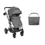 Carrito de bebé 2en1 Kikkaboo Scarlett Gris Oscuro