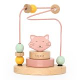 Laberinto de cuentas de madera Mrs. Cat Trixie - Juguete educativo