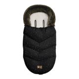 Saco Cubrepiés Luxury Fur Confetti Negro Kikkaboo para Bebés