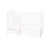 Juego de cama bordado 3 piezas Kikkaboo Dream Big Rosa