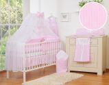 Juego de Cuna 5 piezas My Sweet Baby con Mosquitera Rosa