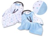 Manta de Asiento de Coche Doble Cara My Sweet Baby - Estrellas Grises